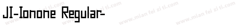 JI-Ionone Regular字体转换